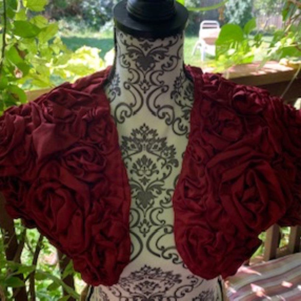 Vintage Cordelia Bolero  - Red